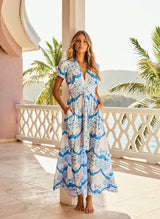 Dresses Melissa Odabash Lou V Neck Long Dress Florian Apoella