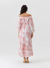 Dresses Melissa Odabash Lydia Off Shoulder Long Dress Coastal Red Apoella