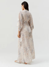 Dresses Melissa Odabash Wisdom V Neck Long Dress Lizard Apoella