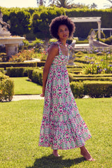 Dresses Misa Los Angeles Serafina Long Dress Spring Fuchsia Mix Apoella