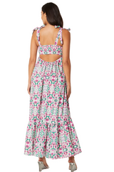 Dresses Misa Los Angeles Serafina Long Dress Spring Fuchsia Mix Apoella