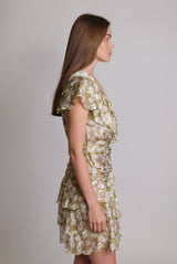 Dresses Sabina Musayev Hagar Sleeveless Short Dress w. Frills Apoella
