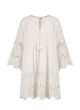 Dresses Scarlett Poppies Flamingo Oasis Embroidered Short Dress Antique White Apoella