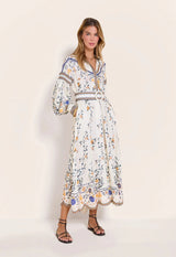 Dresses Scarlett Poppies Flora Danica Long Dress Vanilla Apoella