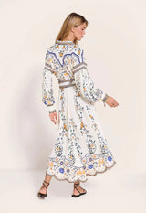 Dresses Scarlett Poppies Flora Danica Long Dress Vanilla Apoella