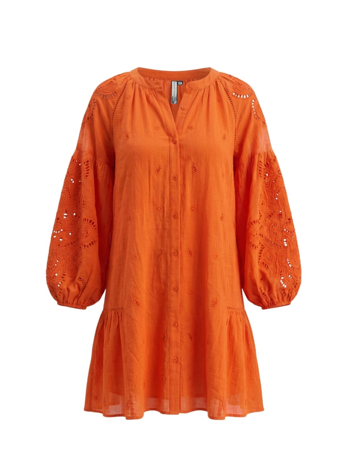 Sunshine Babe Short Emboidered Ramie Full Sleeve Short Shirtdress Livi –  APOELLA