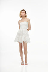 Dresses Waimari Brisa Bandeau Short Dress White Apoella