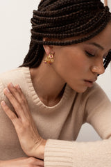 Earrings Sylvia Toledano Thalita Hoop Stone Earrings Multi Summer O/S Apoella