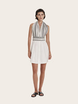 - Fluorescent Short Dress Black-White 38 / White Apoella