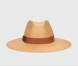 Hats Borsalino Michela Panama Hat Camel Ribbon Brown MEDIUM / Camel Apoella