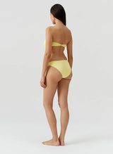 Istanbul Bandeau Link Bikini Top Yellow