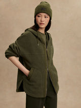Jacket Varley Fey Relaxed Fleece Jacket Racing Olive Apoella