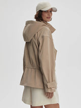 Jacket Varley Rema Short Rain Jacket Light Taupe Apoella