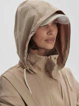 Jacket Varley Rema Short Rain Jacket Light Taupe Apoella