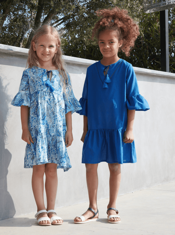 Kids Dresses Marie Raxevsky Linen Dress Waves Apoella