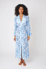 Kimono Heidi Klein Praiano Kimono Beachwear Light Blue Floral/White Apoella