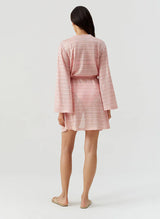 Kimono Melissa Odabash Anna Belted Knit Short Kimono Rose Apoella