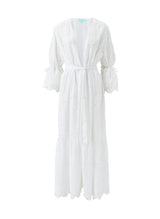 Kimono Melissa Odabash Imogen Long Embroidered Kimono White Apoella