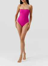 Latina Bandeau One Piece Raspberry