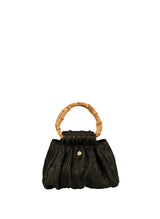 Mini Totes APOELLA Serifos Mini Bamboo Raffia Straw Bag O/S / Black Apoella