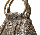 Mini Totes APOELLA Serifos Mini Bamboo Raffia Straw Bag Gold O/S Apoella