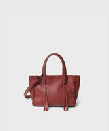 Mini Totes Callista Crafts Micro Tote Grained Leather Red O/S Apoella