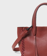 Mini Totes Callista Crafts Micro Tote Grained Leather Red O/S Apoella