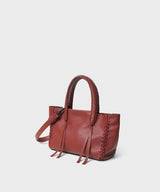 Mini Totes Callista Crafts Micro Tote Grained Leather Red O/S Apoella