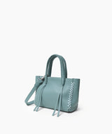 Mini Totes Callista Crafts Micro Tote Grained Leather Sky O/S Apoella