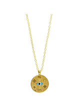 Necklaces ASTRA Large Evil Eye With Lucky Charms Chain O/S Apoella