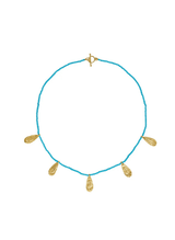 Necklaces Utopia By Elena Kougianou Isabel Necklace Turquoise Gold Plated O/S Apoella