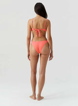 Swimwear Melissa Odabash Noto Cup Bikini Top Apricot Ribbed Apoella