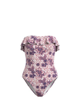 One-Piece Emmanuela Swimwear Yolanda Bandeau One Piece Pink Floral Apoella