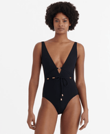 One-Piece Eres Lagon Classic Tank V Neck One Piece Noir Apoella
