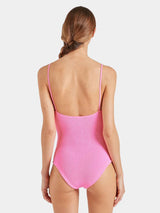 One-Piece Hunza G Pamela Thin Straps One Piece Bubblegum O/S / Bubblegum Apoella