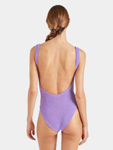 One-Piece Hunza G Square Neck Low Back One Piece Lilac O/S / Lilac Apoella
