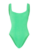 One-Piece Hunza G Square Neck Low Back One Piece Lime O/S / Lime Apoella