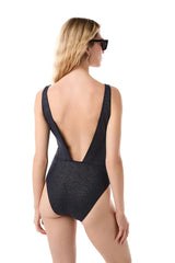 One-Piece Kiohne Cove V Neck One Piece Navy Blue Sparkle Apoella