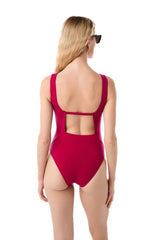 One-Piece Kiohne Port Lace Up One Piece Wild Magenta Apoella
