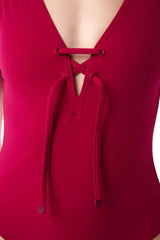 One-Piece Kiohne Port Lace Up One Piece Wild Magenta Apoella