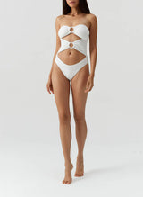 One-Piece Melissa Odabash Alicante Cut Out One Piece Mazy White Apoella