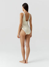 One-Piece Melissa Odabash Caribbean V Neck One Piece Gold Apoella