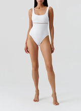 One-Piece Melissa Odabash Carmel Scoop Neck One Piece White Apoella
