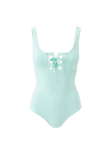 One-Piece Melissa Odabash London Lace Up One Piece Mint Apoella