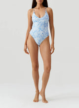 One-Piece Melissa Odabash Murcia Cross Back One Piece Pineapples Apoella