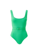One-Piece Melissa Odabash Rio Belted One Piece Green Ribbed Apoella