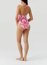 One-Piece Melissa Odabash Tampa Halter U Trim One Piece Ornate Apoella