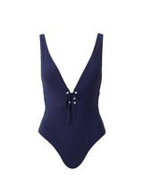 One-Piece Melissa Odabash Tortuga Lace Up One Piece Navy Apoella