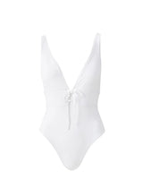 One-Piece Melissa Odabash Tortuga Lace Up One Piece White Apoella