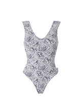 One-Piece Stefania Frangista Cruz Athletic One Piece Floral Denim Apoella